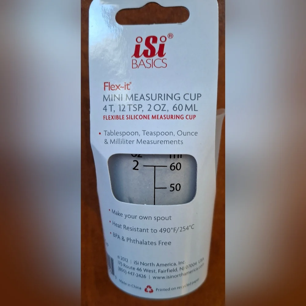 iSi Basics Flex It Mini Measuring Cup 4 Tsp B26900 Clear